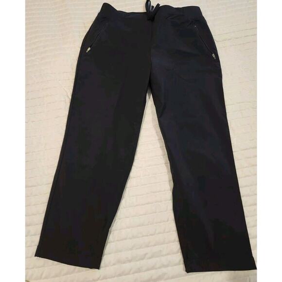Eddie Bauer YKK Capris Womens Small Black Hiking Pockets SZ S - Picture 1 of 4